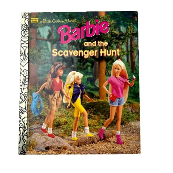 Vintage Little Golden Book Barbie & the Scavenger Hunt, 1996 - Picture 1 of 5